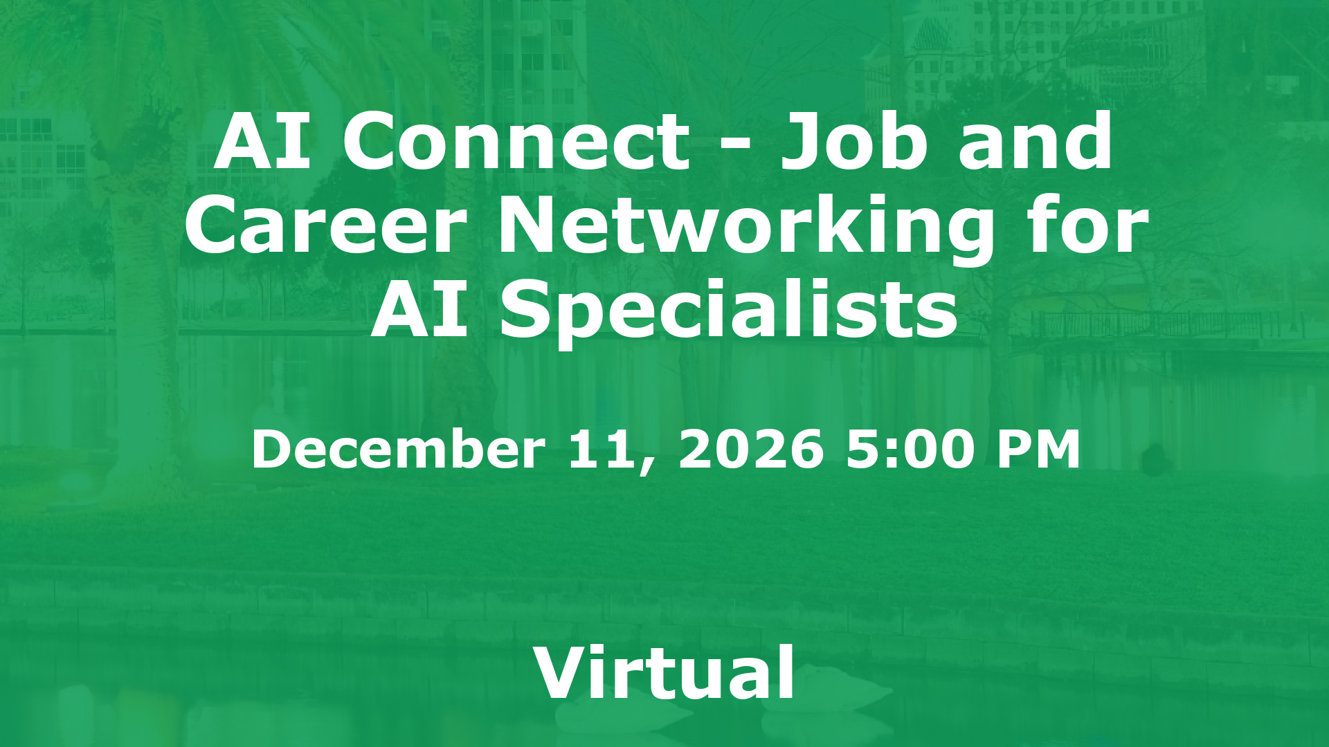 AI Connect - Job and Career Networking for AI Specialists event image